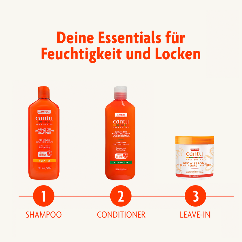 Range von Cantu Shea Butter Produkten und Pflegehinweise
