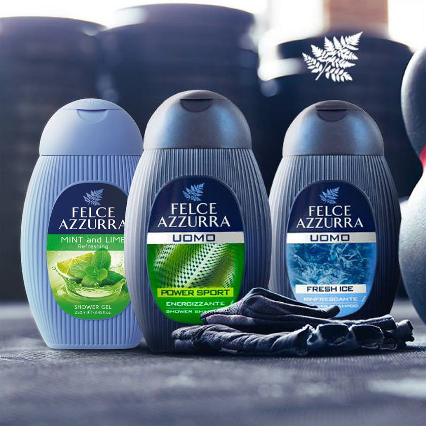 Felce Azzurra Duschgel Mint and Lime - 12x250ml