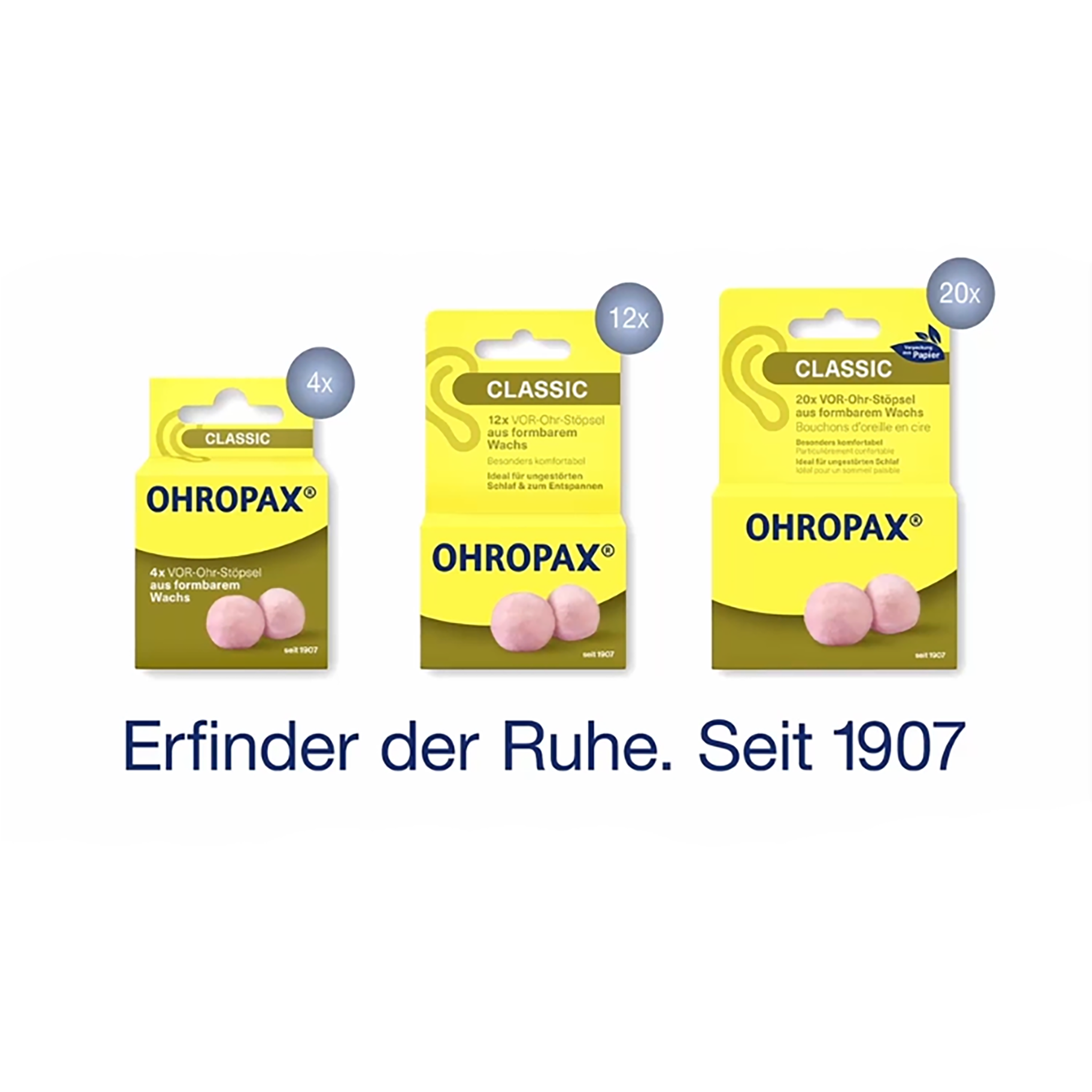 OHROPAX Classic Ohrstöpsel – 10x20 Stück