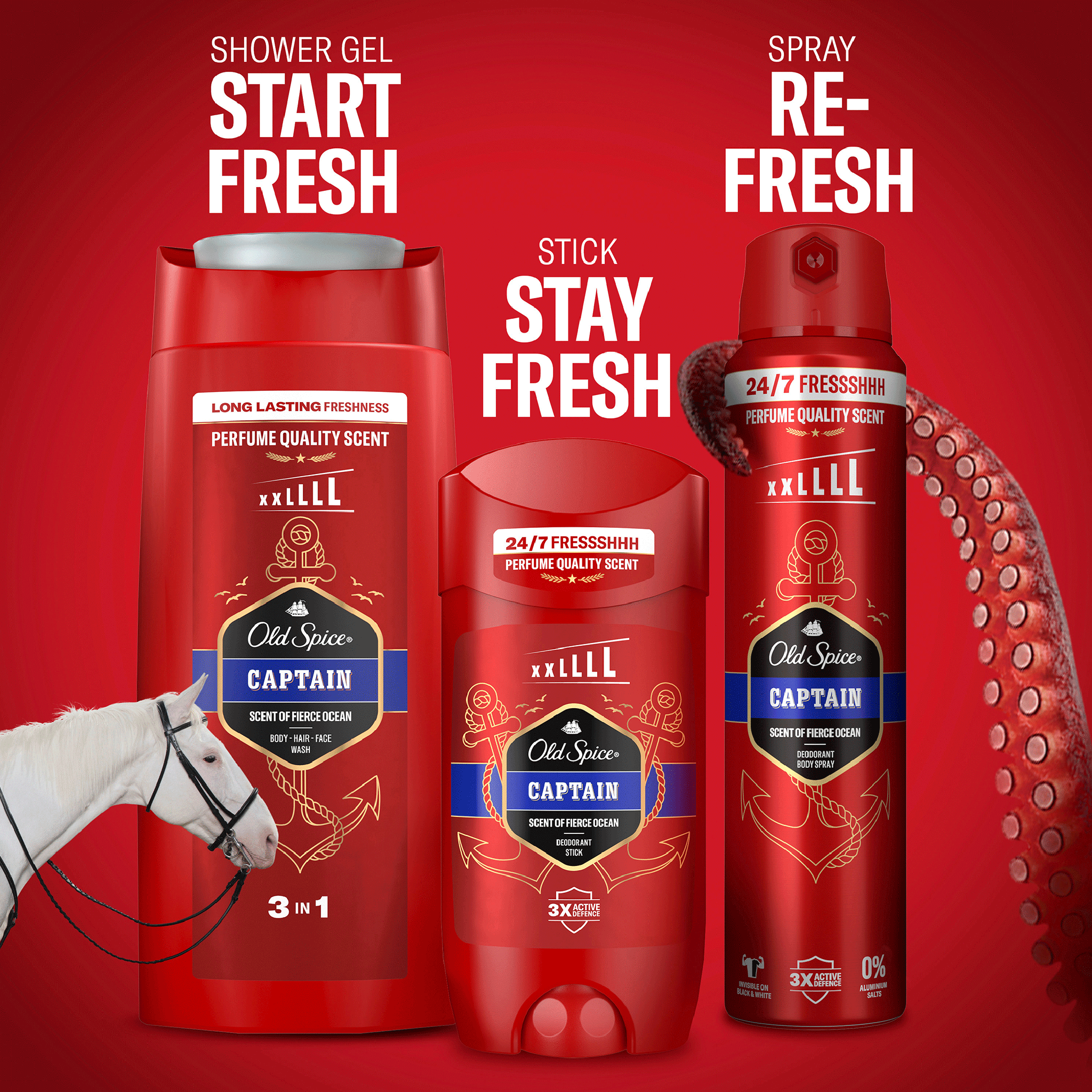 Range von Old Spice Captain