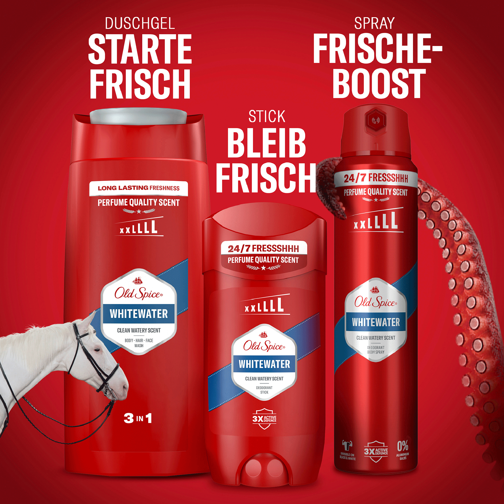 Old Spice 3in1 Shower Gel Whitewater XL - 400ml