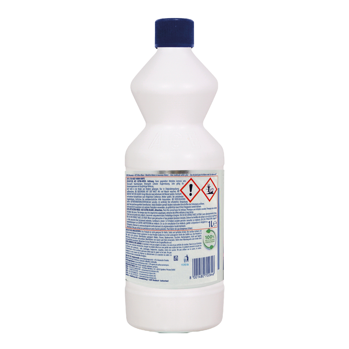 Rückseite von ACE Ultra Weiß
