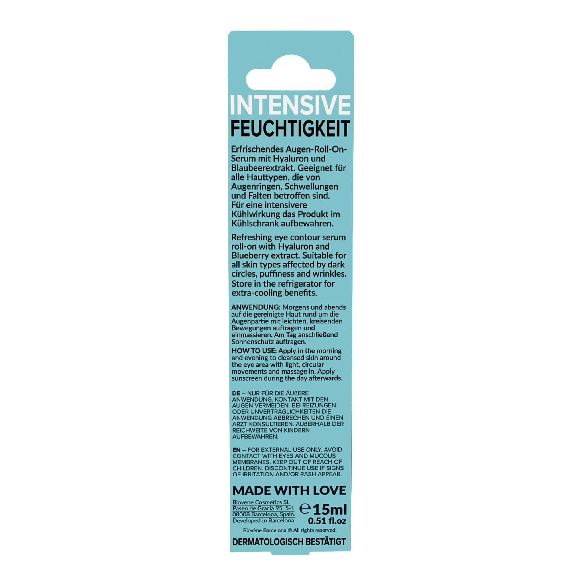 Rückseite von Biovène HYDRA-POWER