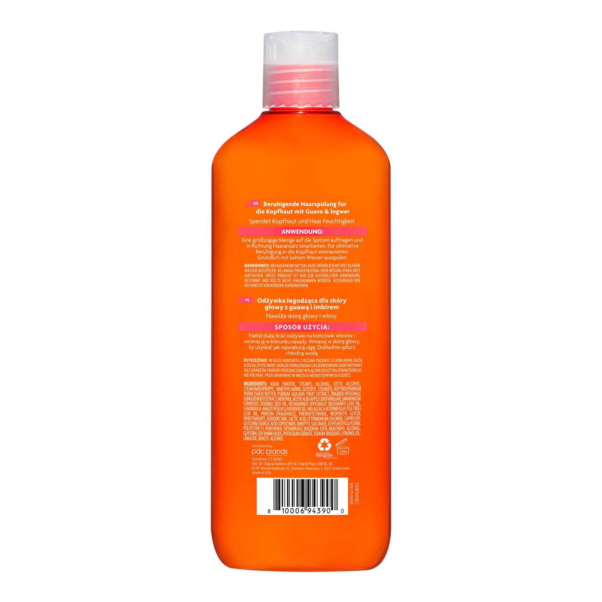Rückseite von Cantu Guava & Ginger Scalp Relief Conditioner - 400ml