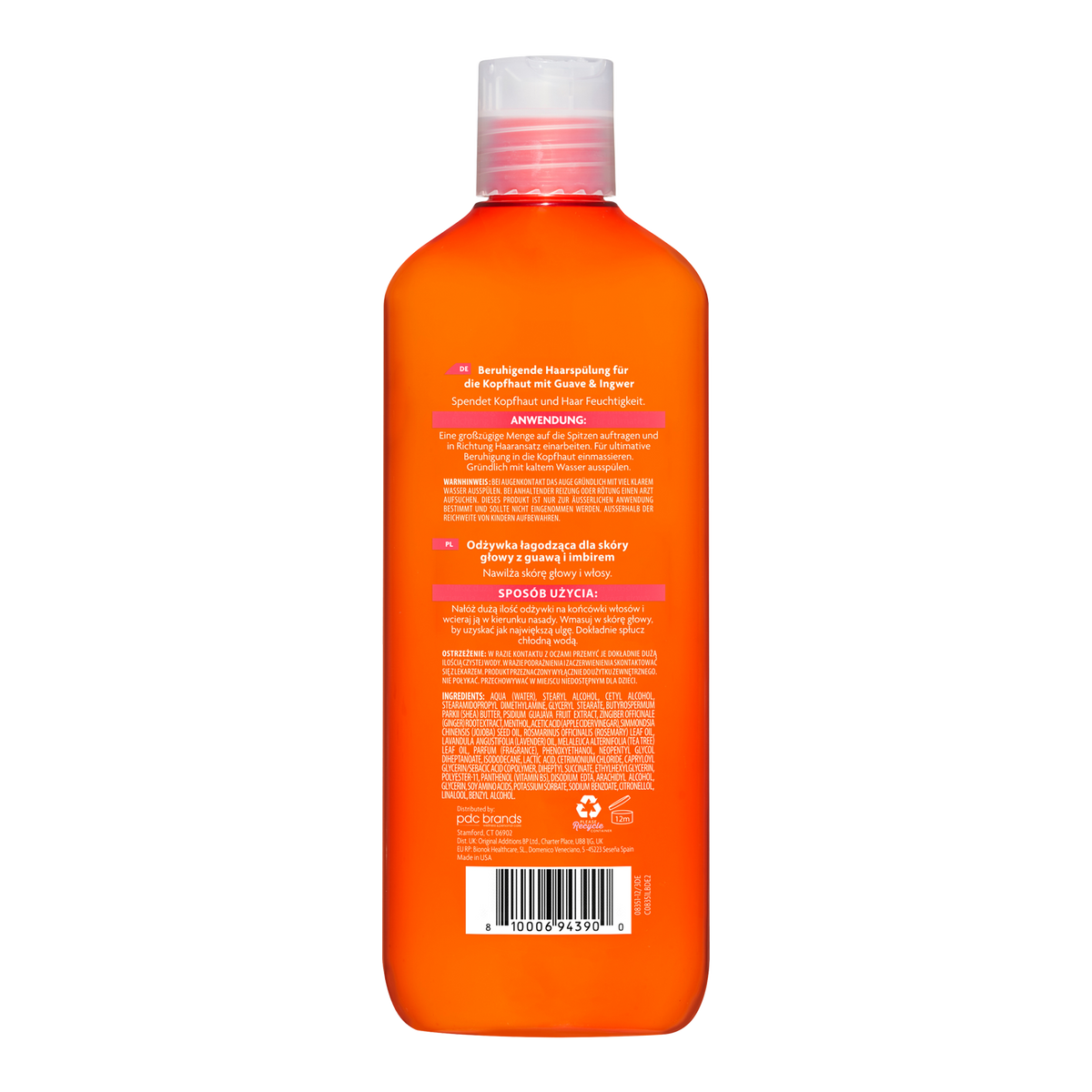 Rückseite von Cantu Guava & Ginger Scalp Relief Conditioner - 400ml