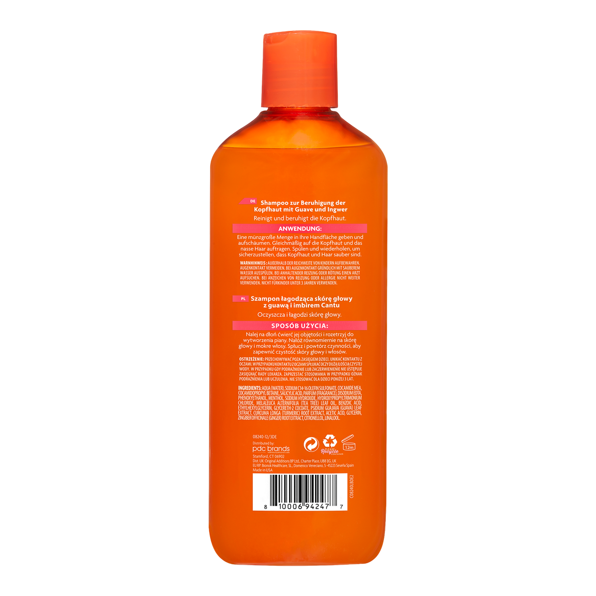 Rückseite von Cantu Guava Scalp Relief Shampoo - 400ml