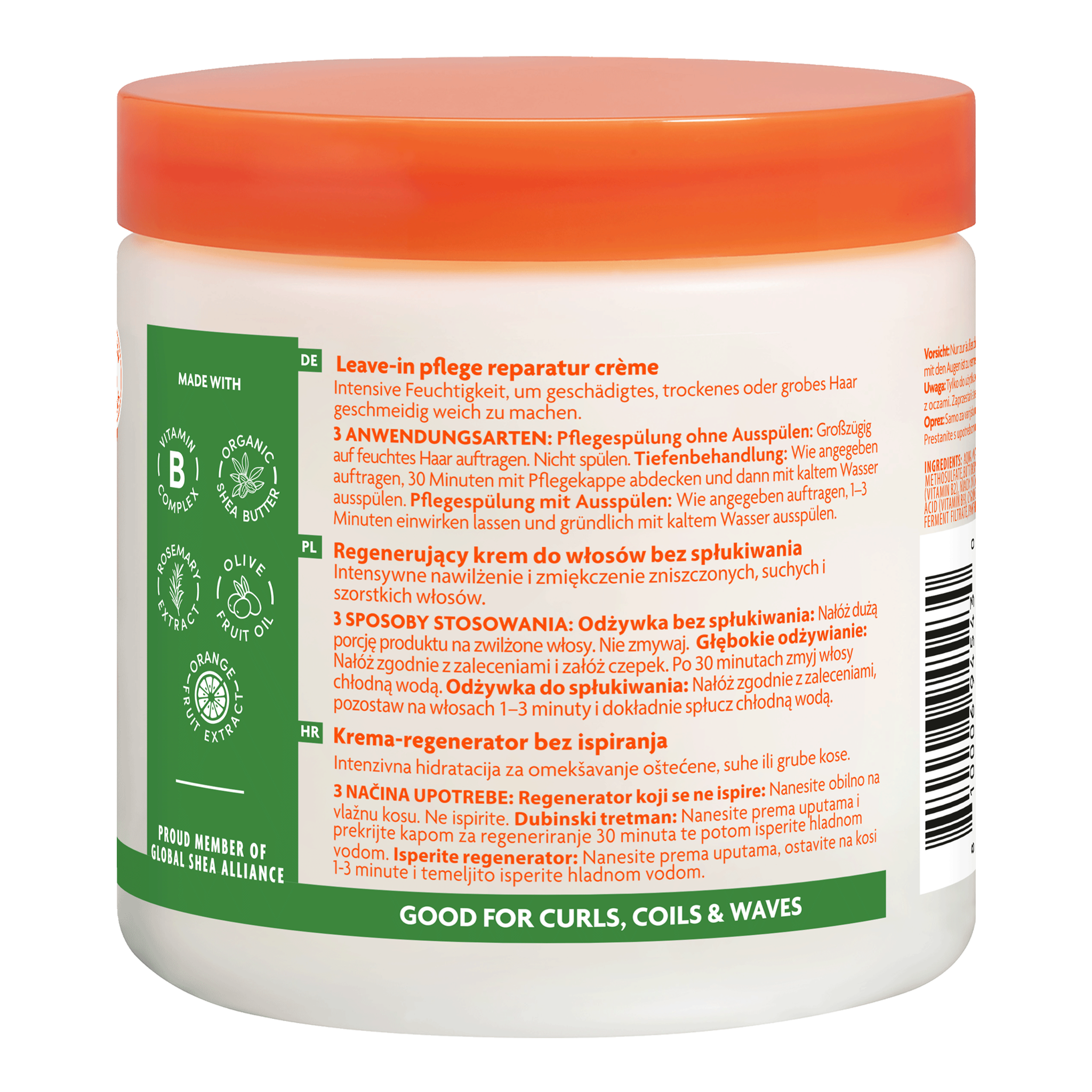 Rückseite von Cantu Leave-in Repair Cream