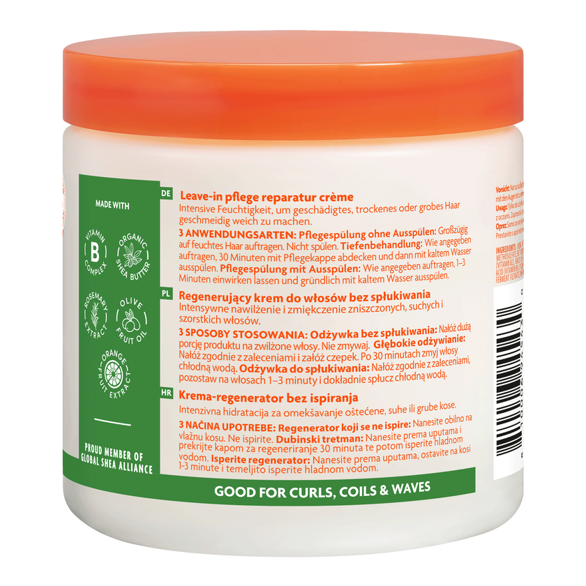 Rückseite von Cantu Leave-in Repair Cream