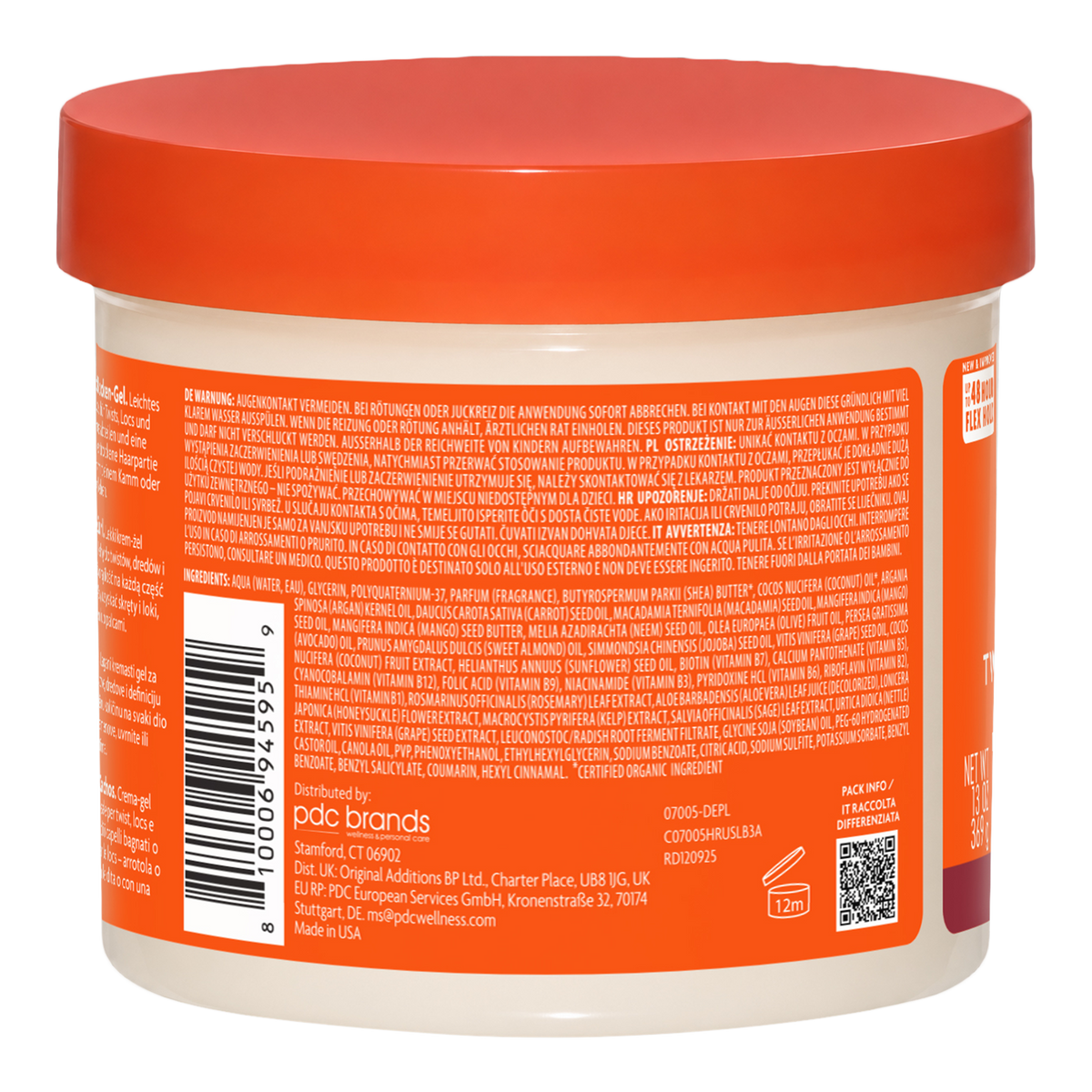 Cantu Moisturizing Twist & Lock, Back
