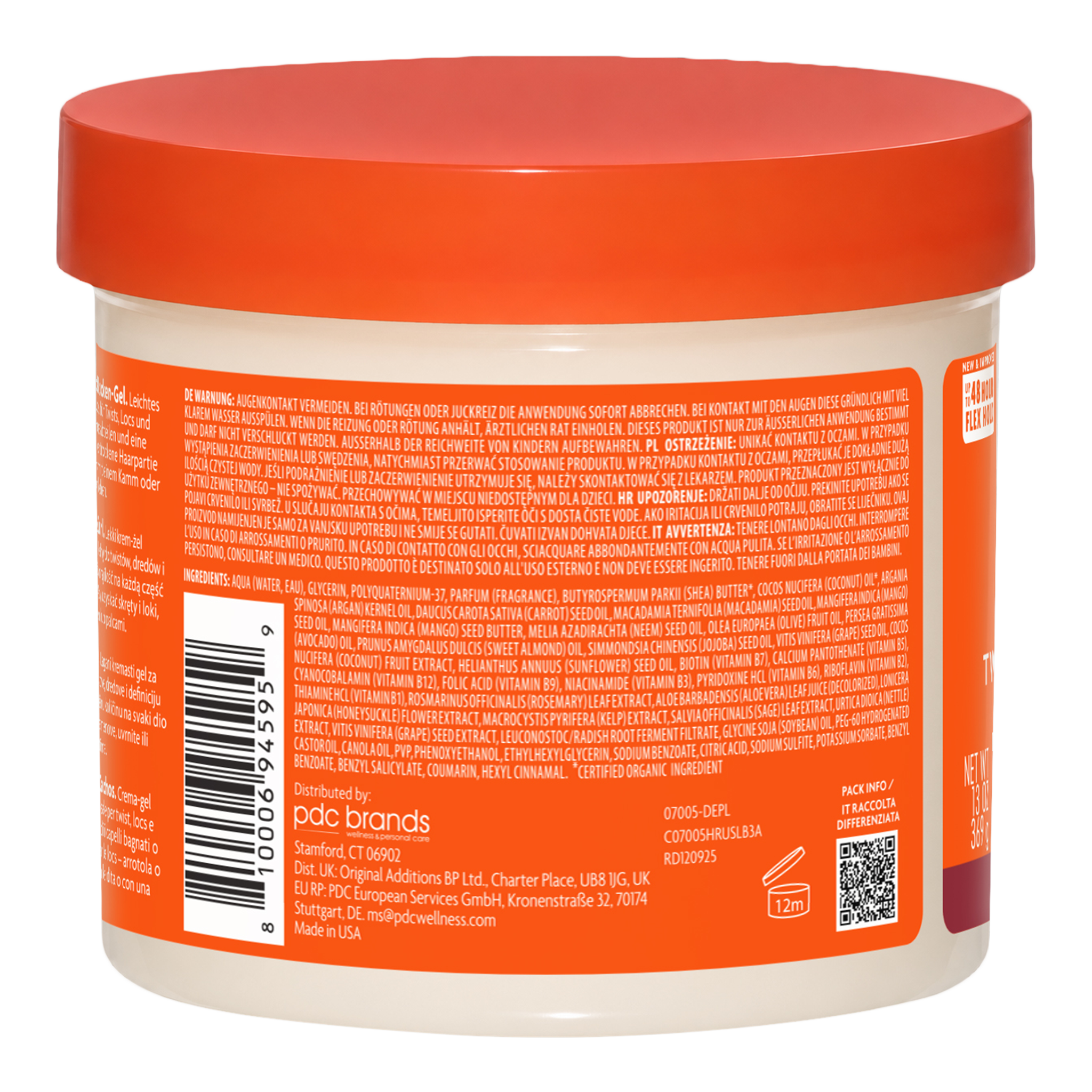 Cantu Moisturizing Twist & Lock, Back