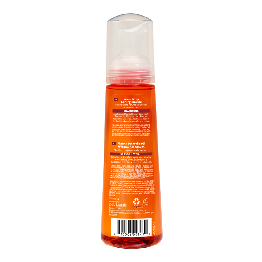 Rückseite von Cantu Wave Whip Curling Mousse - 248ml