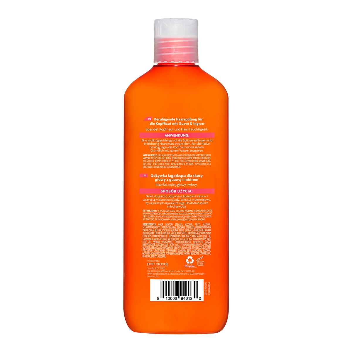 Rückseite von Cantu Guave Kopfhautpflege Conditioner - 400ml