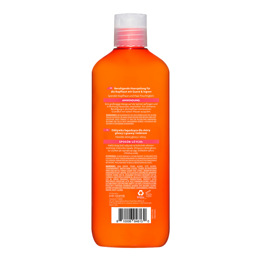Rückseite von Cantu Guave Kopfhautpflege Conditioner - 400ml