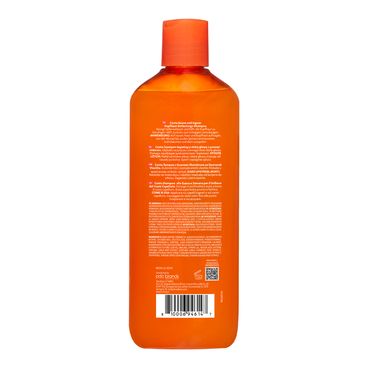 Rückseite von Cantu Guave Kopfhautpflege Shampoo - 400ml