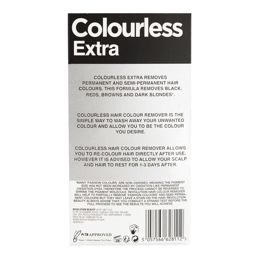 Rückseite von Colourless Haarfarben-Entferner Max Effect