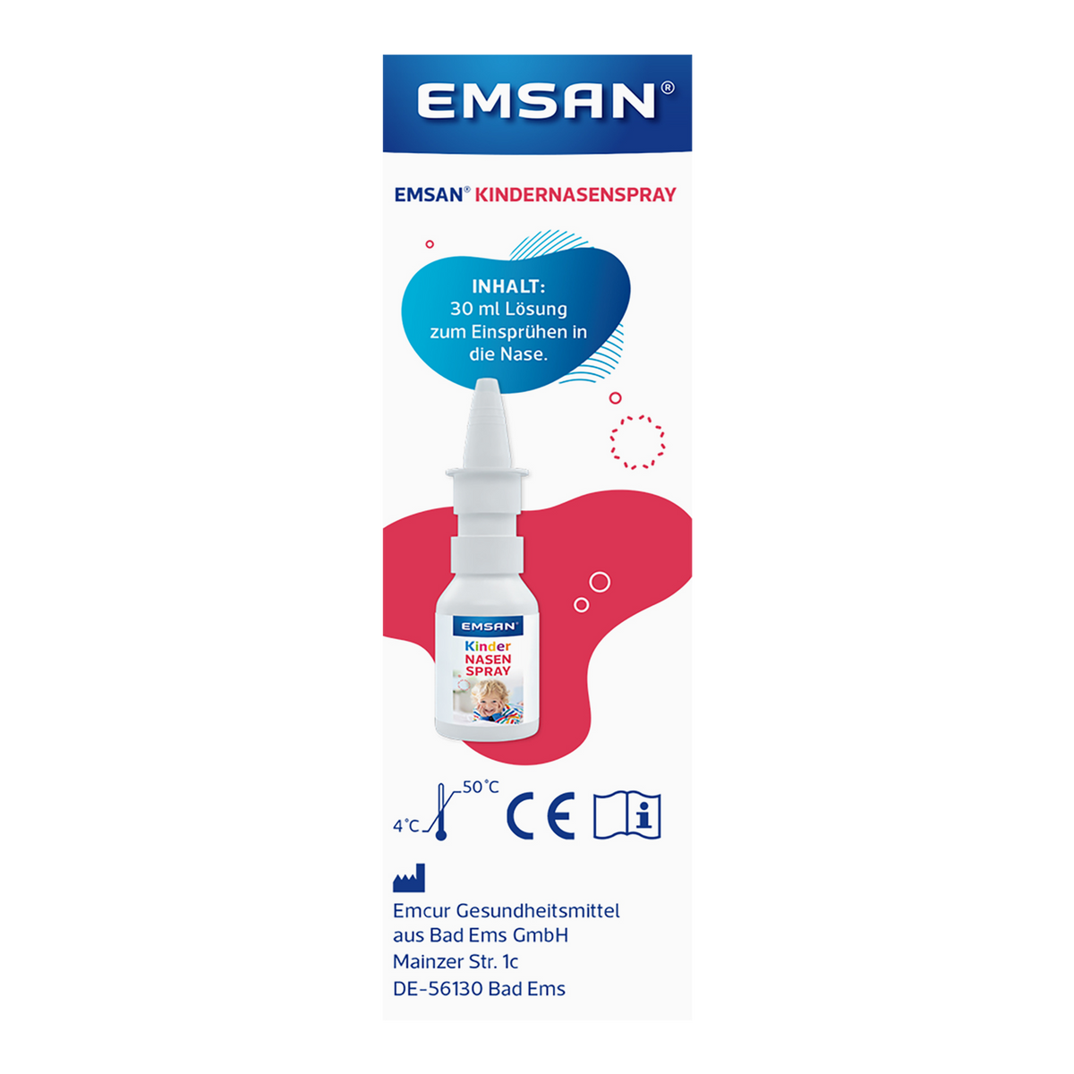 Rückseite von EMSAN® Kindernasenspray
