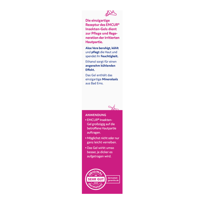 Rückseite von EMCUR® Insekten Gel