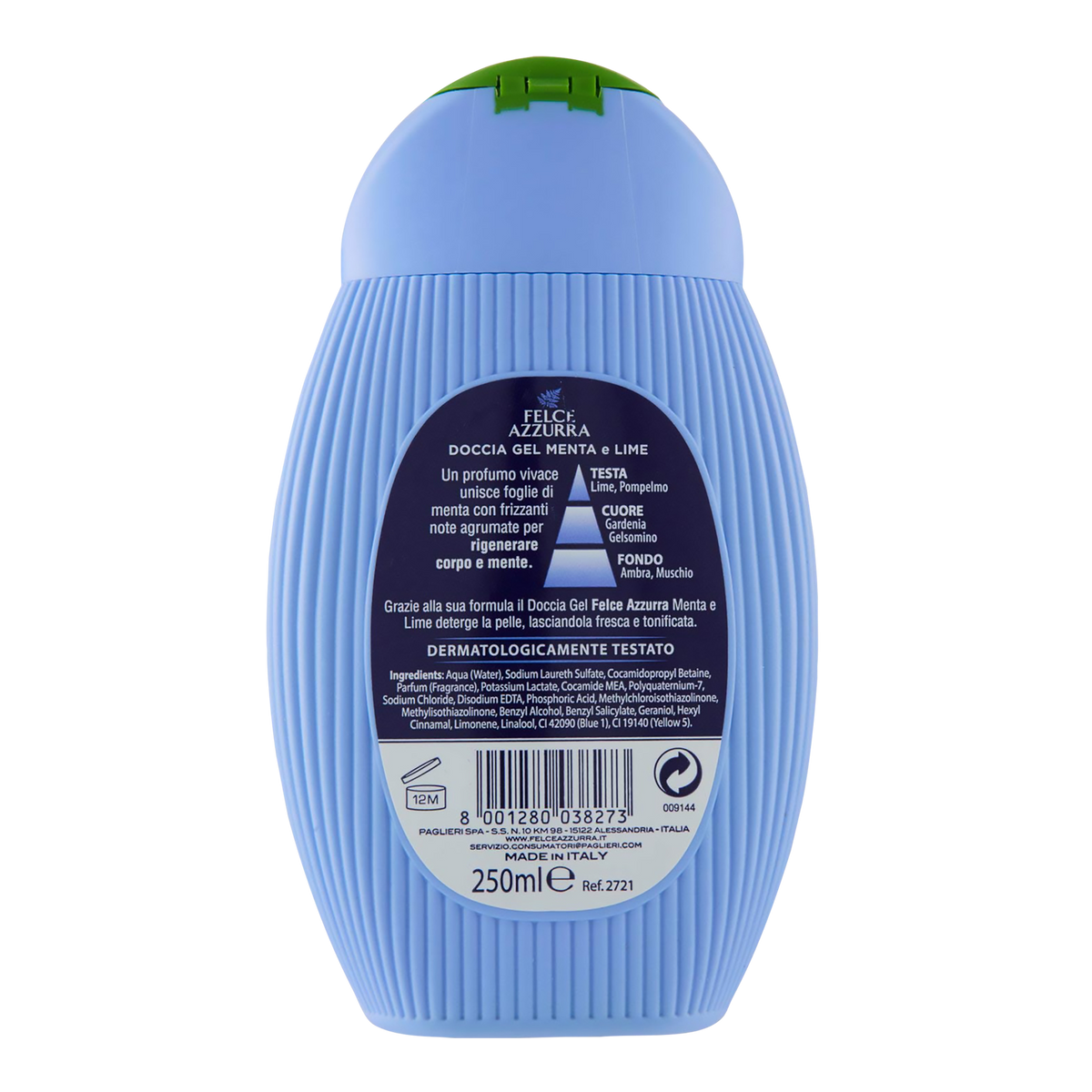 Felce Azzurra Duschgel Mint and Lime - 12x250ml
