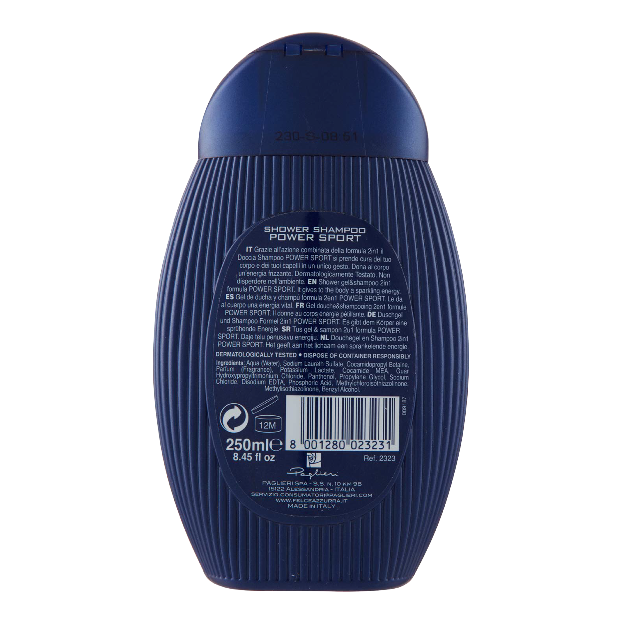 Felce Azzurra Man Duschgel Power Sport - 12 x 250ml