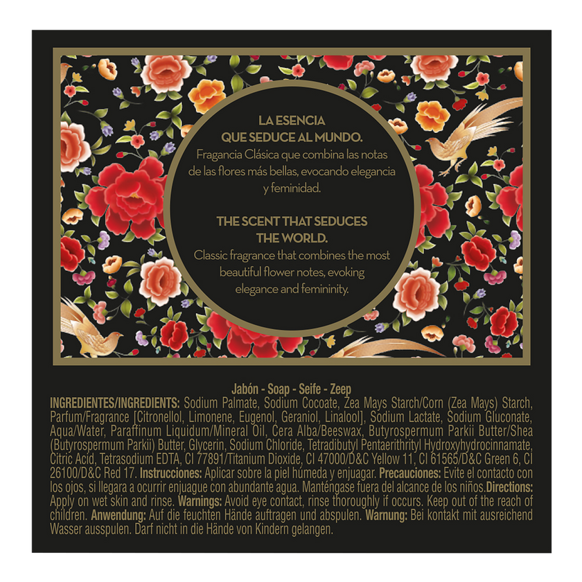 Rückseite von Maja Seife Classic