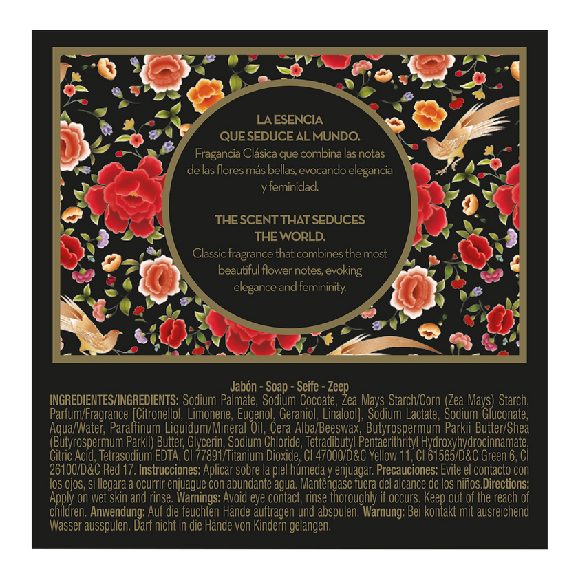 Rückseite von Maja Seife Classic 1 x 100 Verpackung