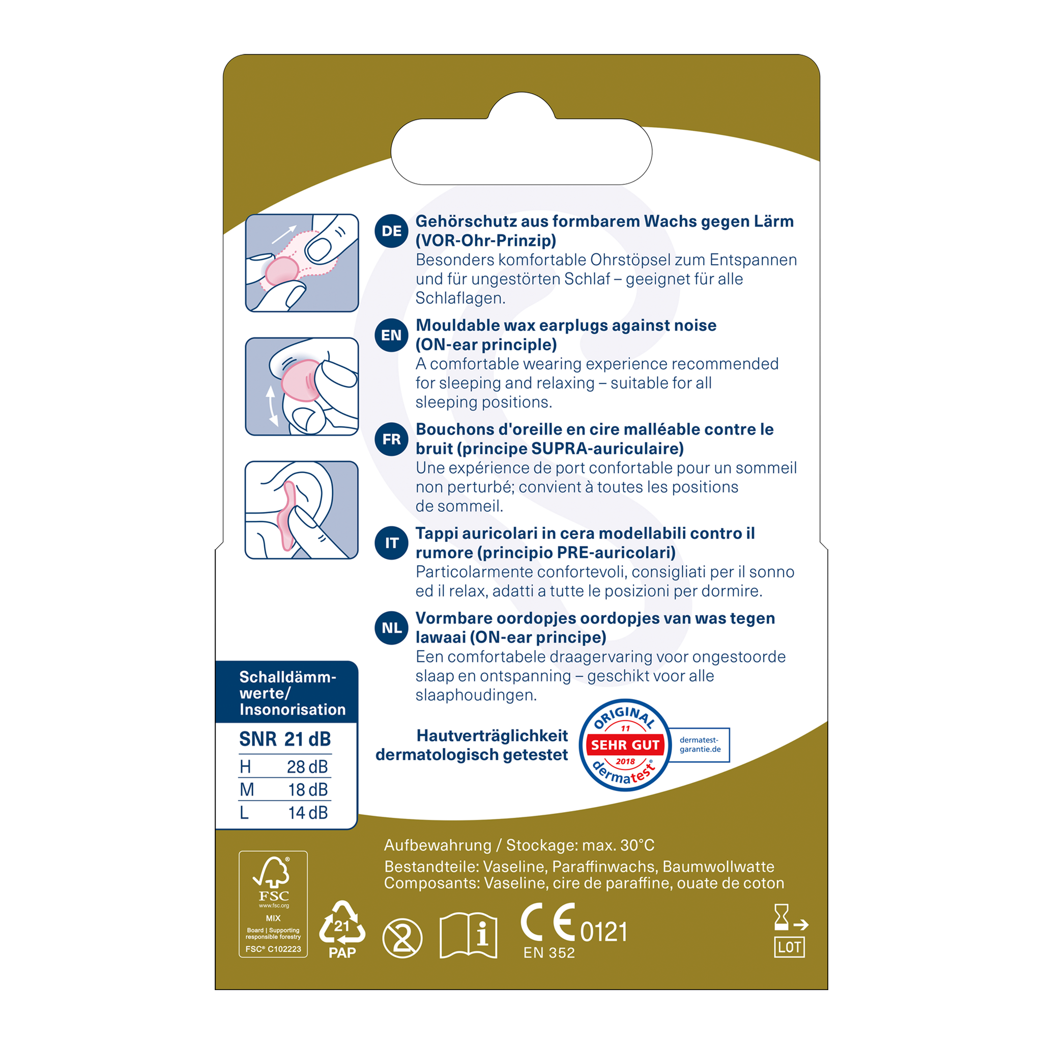 OHROPAX Classic Ohrstöpsel – 10x20 Stück