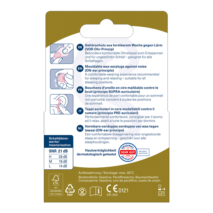 OHROPAX Classic Ohrstöpsel – 10x20 Stück