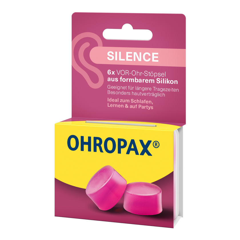 Rechts Seitenansicht von OHROPAX Silence Ohrstöpsel