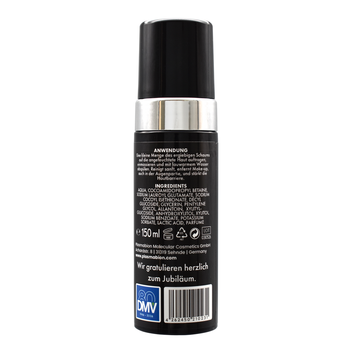 Rückseite von PLASMABION Molecular Cleanser - 150ml
