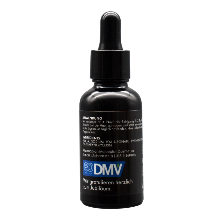 Rückseite von PLASMABION Double Hyaluron Serum - 30ml
