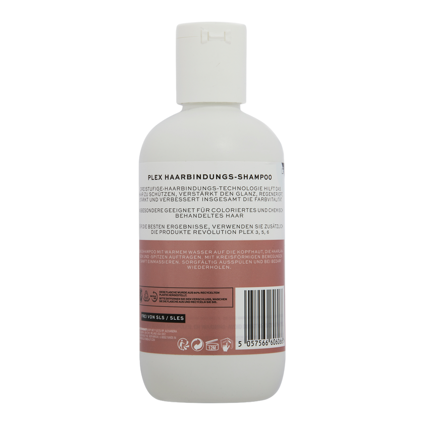 Rückseite von Revolution Haircare Plex 4 Shampoo