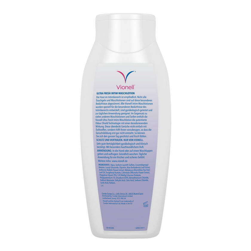 Rückseite von Vionell Ultra Fresh Intim Waschlotion