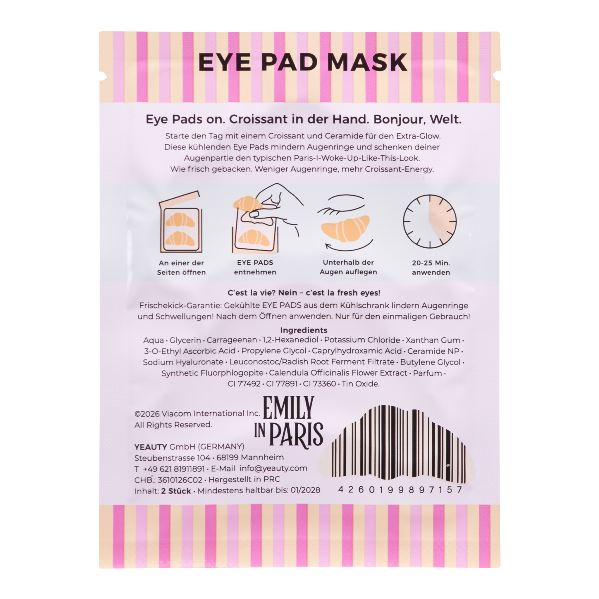 YEAUTY Emily in Paris EPM Ceramide Croissant - 25x2