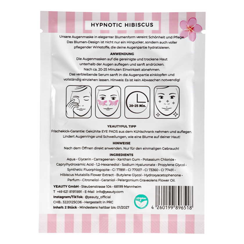 YEAUTY Hypnotic Hibiscus Flower - 1 Paar