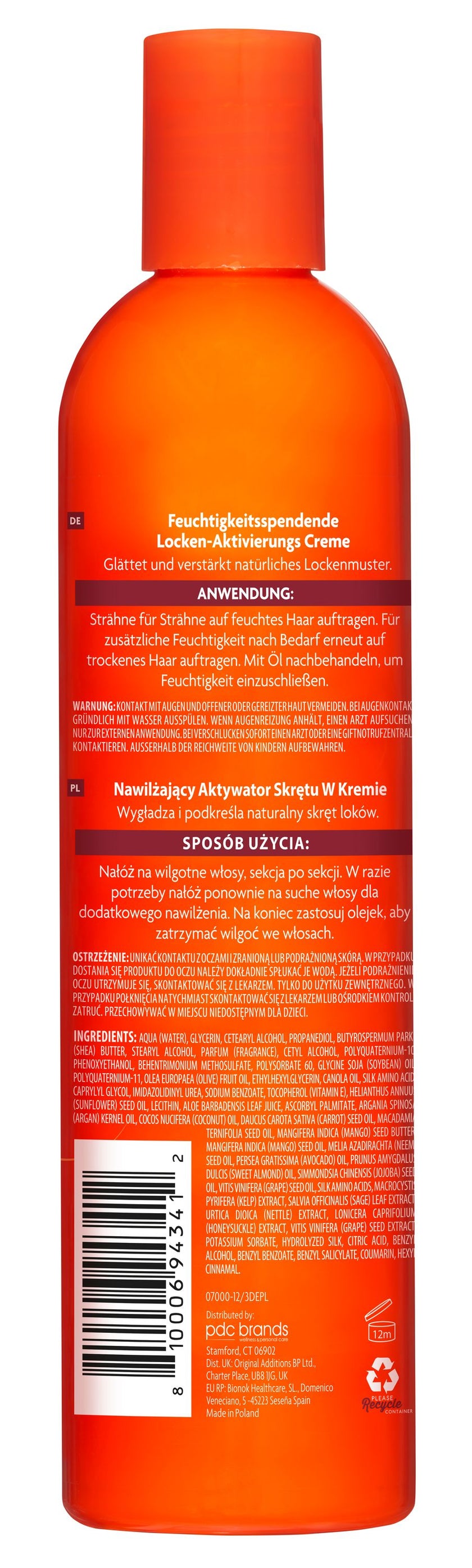 Cantu Moisturizing Curl Activator Cream – back