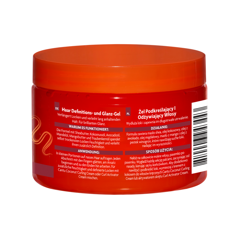 Cantu Define & Shine Custard 340 g Rückseite