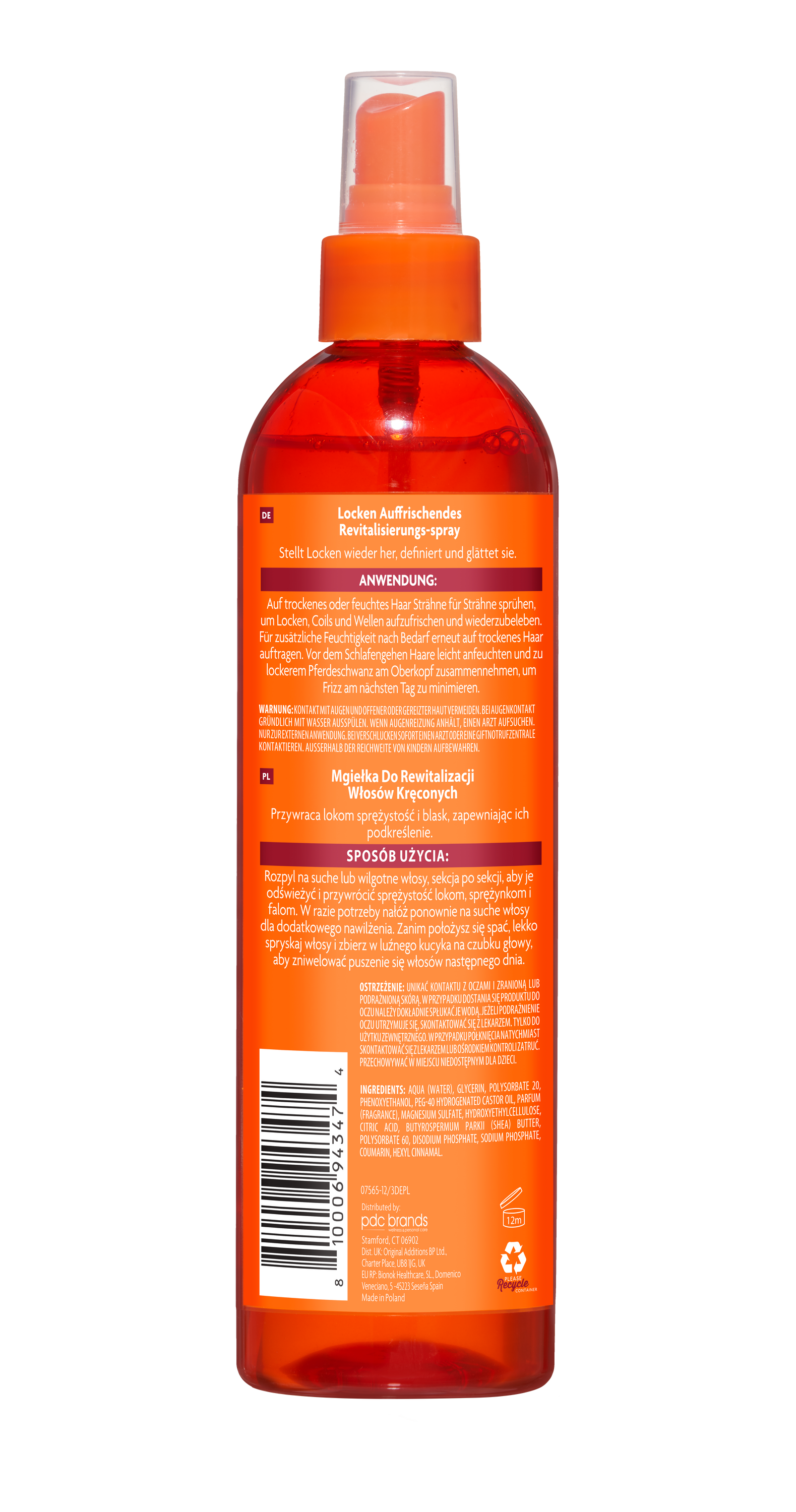 Cantu Next Day Revitalisierungs-Spray Rückseite