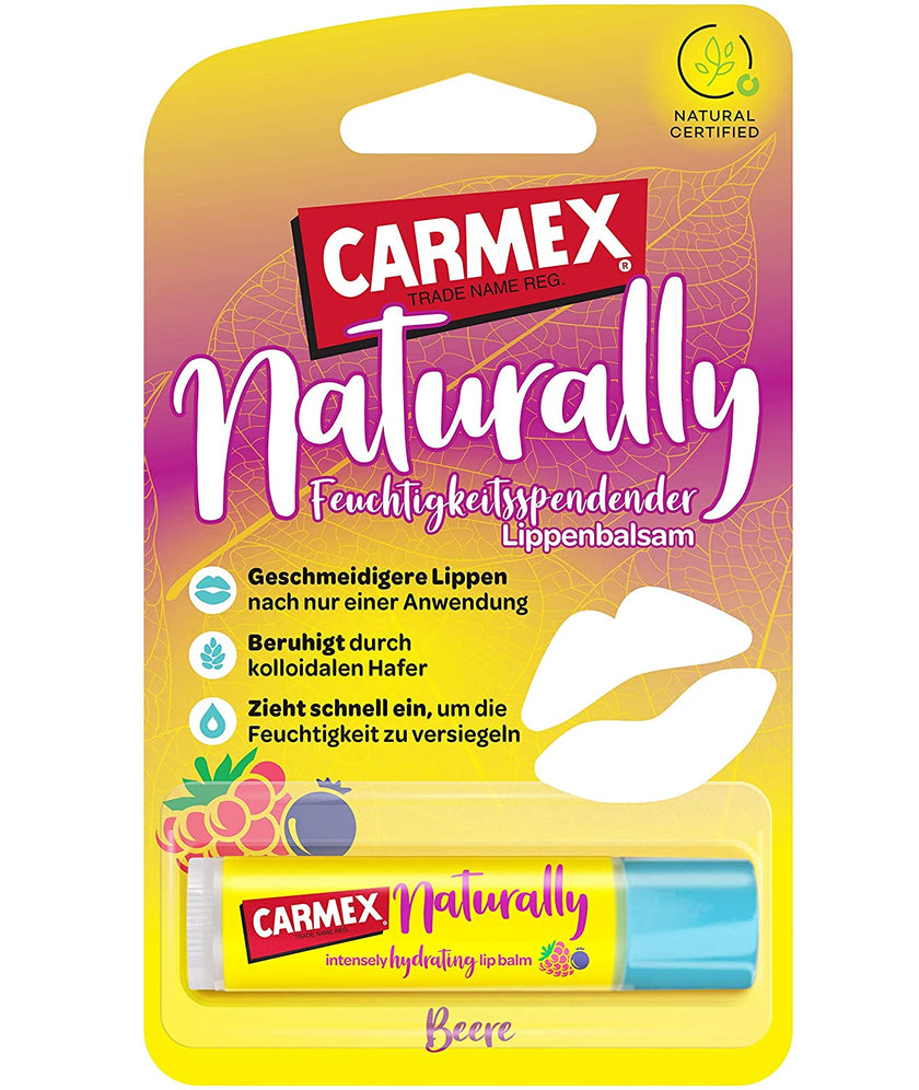 Carmex Naturally Stick Beere - Blister front