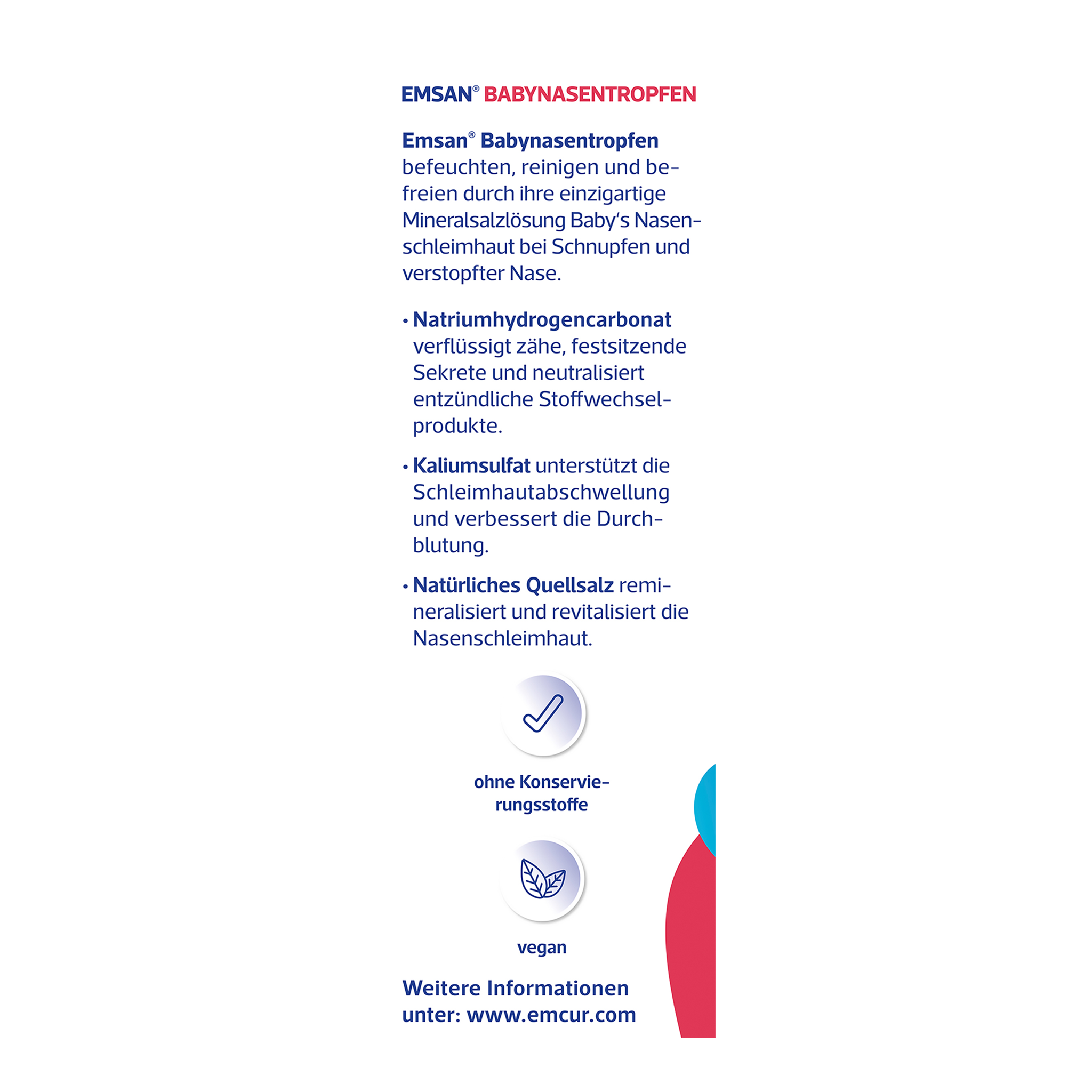 Rechte Seitenansicht von EMSAN Baby Nasentropfen