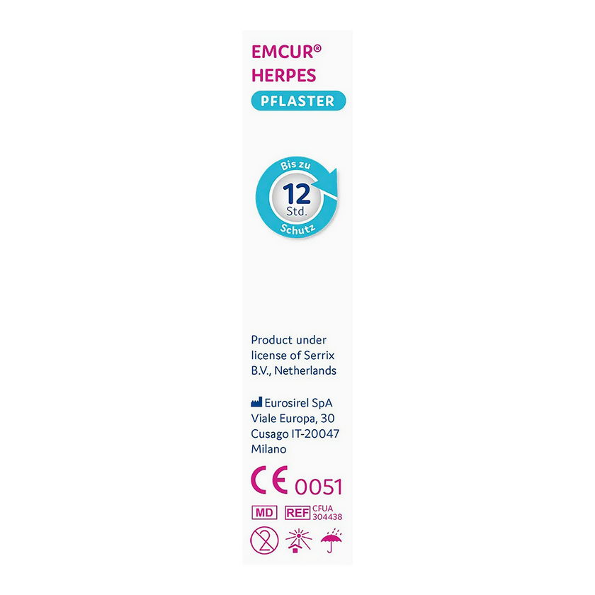 Rechte Seitenansicht von EMCUR® Herpespflaster