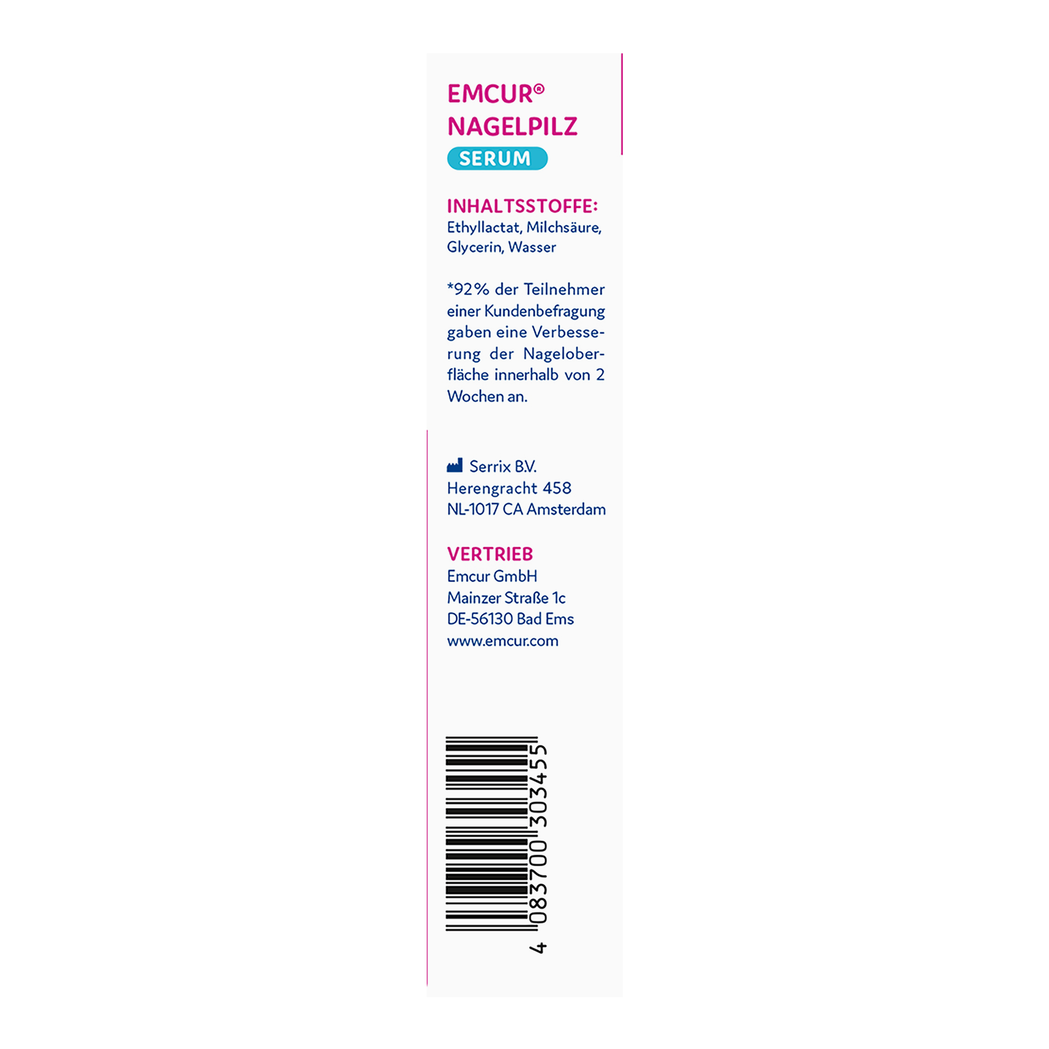 Rechte Seite von EMCUR® Nagelpilz-Serum - 5ml