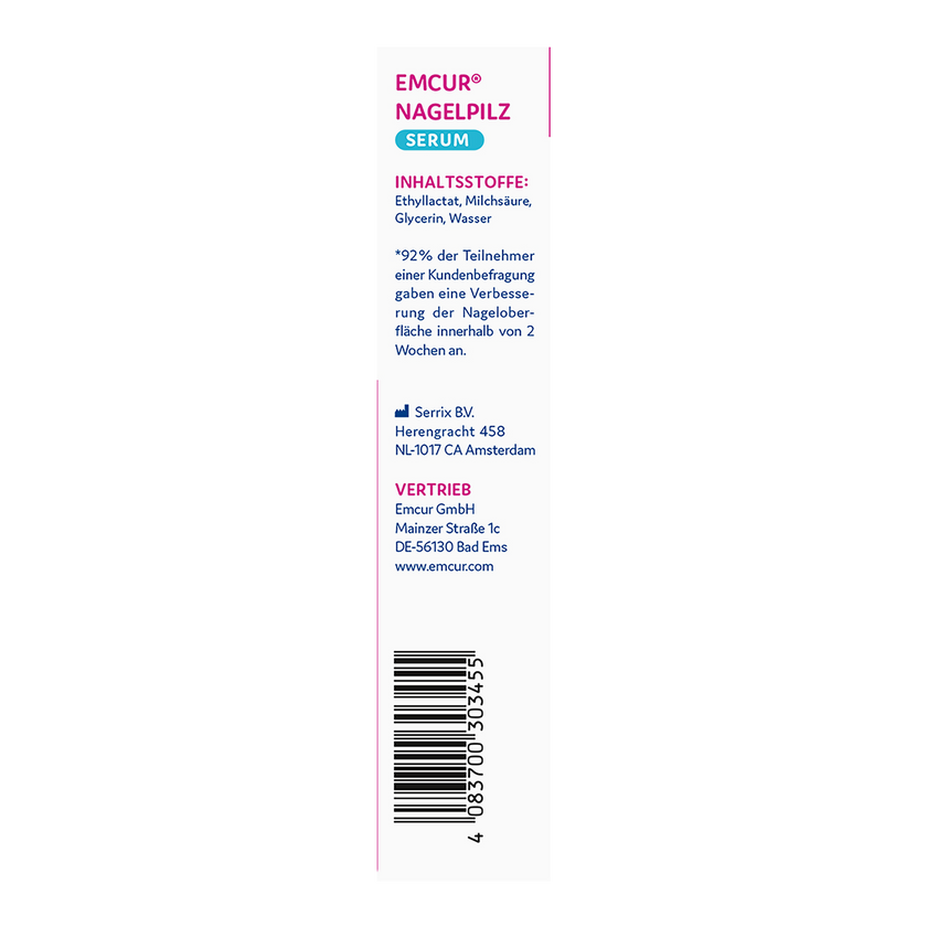 Rechte Seite von EMCUR® Nagelpilz-Serum - 5ml