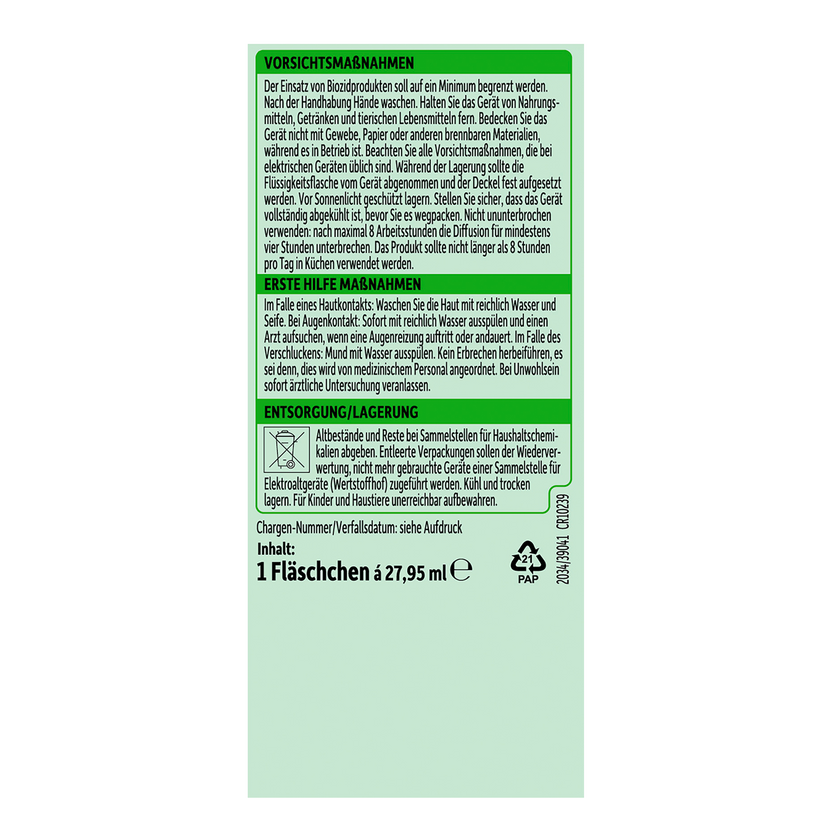 Rechte Seitenansicht von  Nexa Lotte Moskito-Stecker Nachfüller