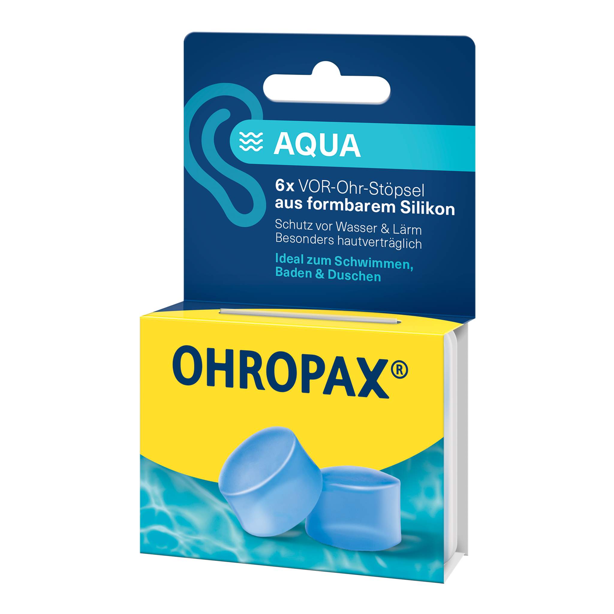 OHROPAX Aqua Ohrstöpsel - 10x6 Stück