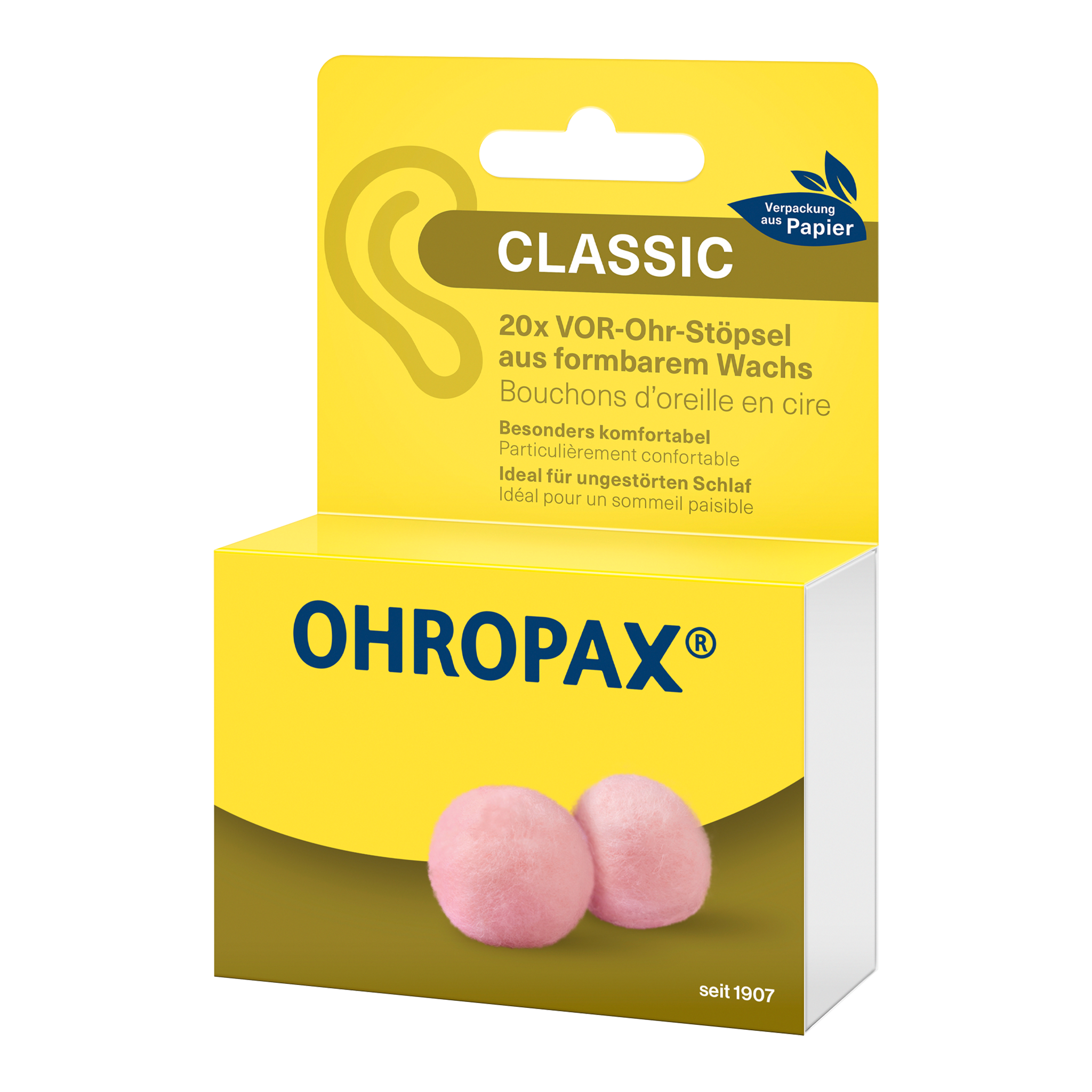 OHROPAX Classic Ohrstöpsel – 10x20 Stück