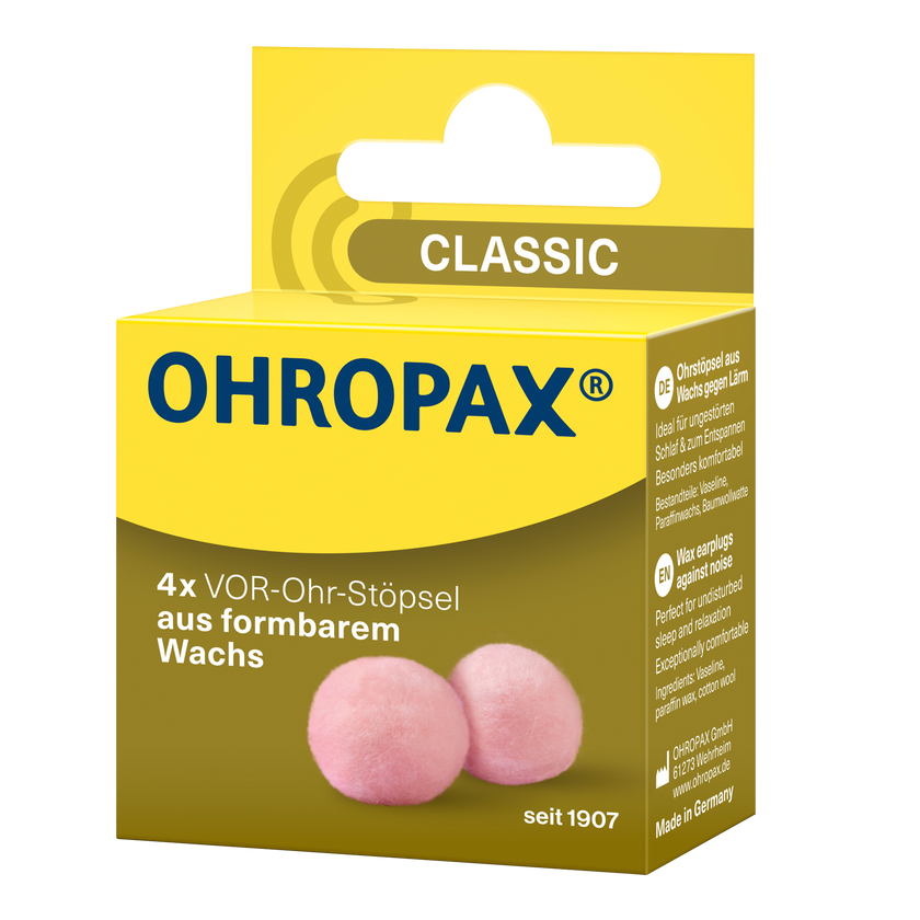 Rechte Seitenansicht von OHROPAX Classic Ohrstöpsel