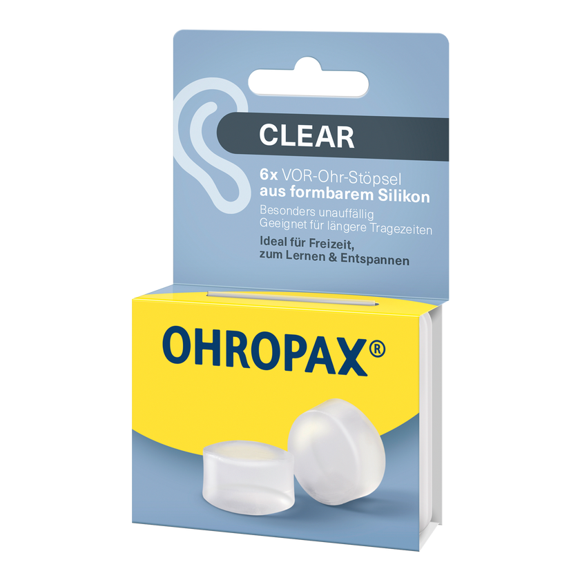 Seitenansicht von OHROPAX Clear Ohrstöpsel