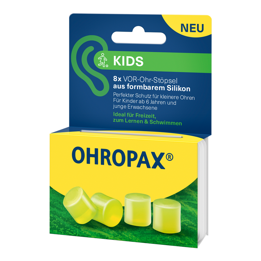 Rechte Seitenansicht von OHROPAX Kids Ohrstöpsel