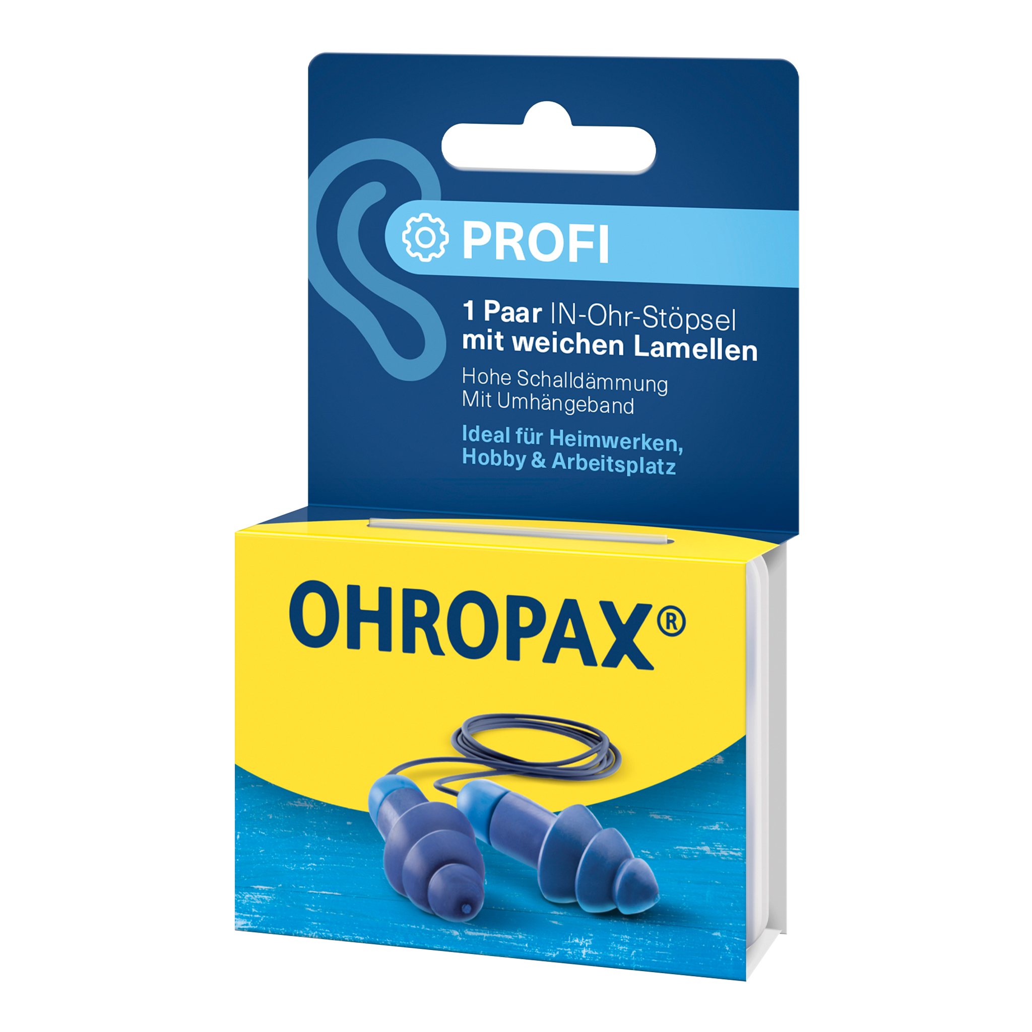 Rechte Seitenansicht von OHROPAX Profi Ohrstöpsel