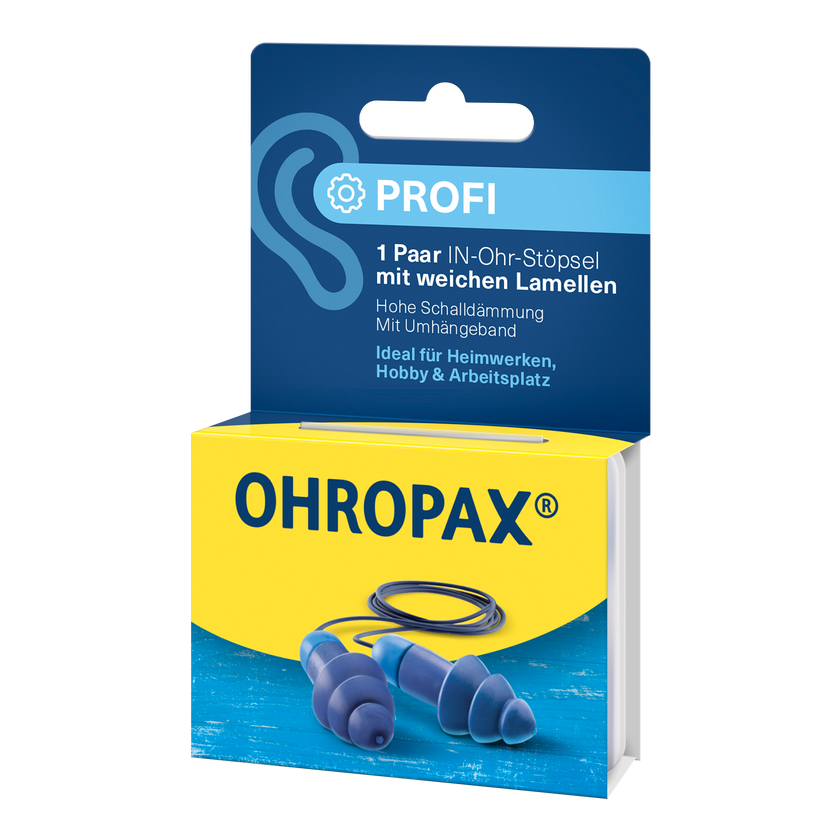 Rechte Seitenansicht von OHROPAX Profi Ohrstöpsel